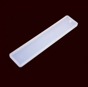 Silikon Lesezeichen Form Detailansicht, transparente DIY Handwerksform für Harz Lesezeichen.