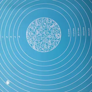 Food grade silicone kneading mat baking pastry mat with measurements for kitchen pizza making