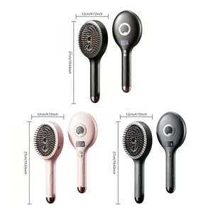 Electric scalp massage comb with mist spray function, digital display, hair care tool
