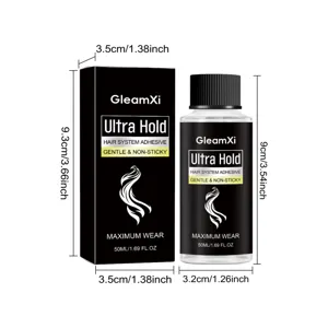 GleamXi Ultra Hold Hair System Adhesive 50ml Waterproof Lace Wig Glue Liquid Bond