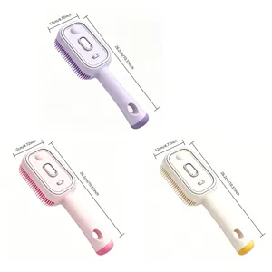 Brosse de massage à brume électrique, soin capillaire doux, massage cuir chevelu portable.