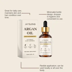 Jaysuing argan oil for hair and skin care with dropper 118ml natural moisturizing treatment