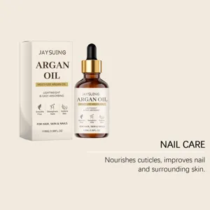 JAYSUING multi-use argan oil for hair, skin and nails, lightweight nourishing formula.