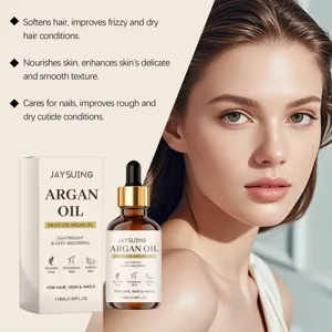 JAYSUING Multi-Use Argan Oil for Hair, Skin and Nails, Hydrating and Nourishing Care.
