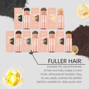 Polvere correttiva per radici e attaccatura dei capelli, effetto naturale facile, 2g.