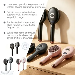 Electric mist hair styling comb portable rechargeable scalp care massager brush tool.