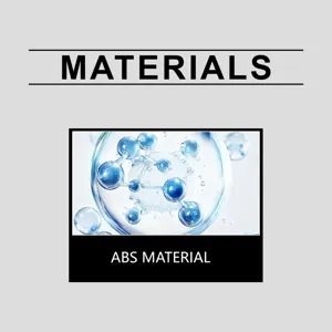 Graphique de détail en matériau ABS montrant une structure de haute qualité pour les brosses.