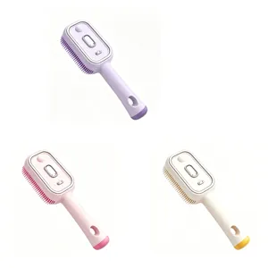 Brosse de massage capillaire a brume electrique, peigne antistatique portable pour soin quotidien.