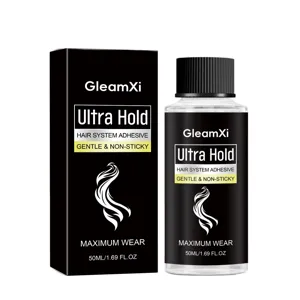 GleamXi hair system adhesive 50ml ultra hold gentle non-sticky lace wig glue for daily wear