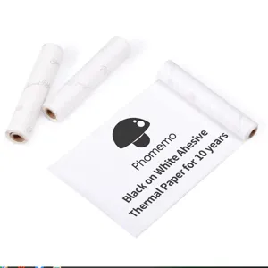 Phomemo 110mm thermal paper rolls self-adhesive printing paper consumable material details view