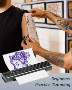 Imprimante de transfert de tatouage sans fil portable pour débutants, machine compacte.