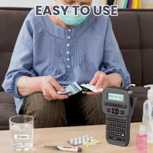 Handheld label maker portable thermal transfer keyboard cable printer for office use