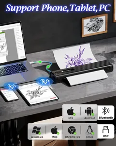 Imprimante de transfert de tatouage portable Phomemo, imprimante thermique Bluetooth pour PC.