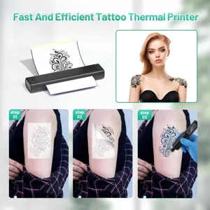 Portable tattoo thermal printer for fast and efficient stencil printing, ideal for tattoo artists.