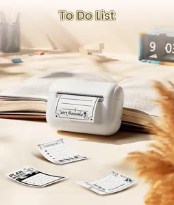 Portable mini thermal printer wireless bluetooth pocket printer for study memos and to-do lists