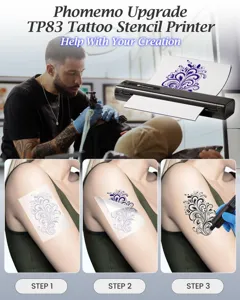 Imprimante thermique portable pour tatouage Phomemo TP83 pochoir sans fil pro.