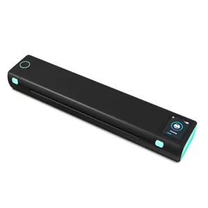 Portable A4 thermal printer with color screen and Bluetooth connectivity for home and office.