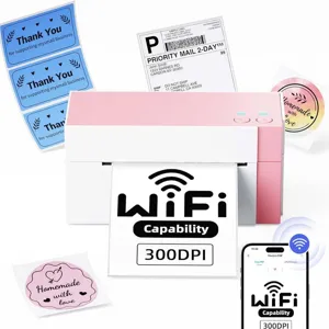 Wireless Thermal WiFi Shipping Label Printer High Definition Barcode Smart Printer For Office And Home Use
