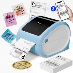 Bluetooth Thermal Shipping Label Printer Wireless Barcode Printer For Express Waybill Office And Home Use