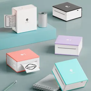 Portable Bluetooth Thermal Printer Wireless Mini Pocket Printer Photo Printer Label Maker For Home And Office