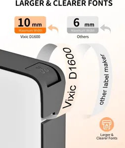 Portable bluetooth thermal label printer, supports 10mm max width printing clearly.