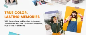 Papel fotográfico de sublimación térmica de 6 pulgadas medio compatible para impresoras
