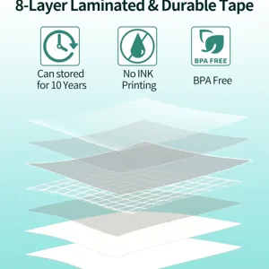 12mm label tape ribbon consumable compatible with E1000PRO P3200 printer main view product