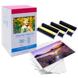 Canon CP1300 CP1500 Compatible Papel Fotográfico por Sublimación Cartucho de Tinta Recambio Material Medios Suministros