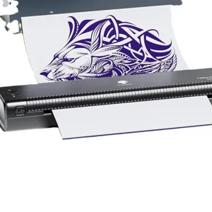 Portable wireless tattoo transfer printer with Bluetooth for professional studio and home use.