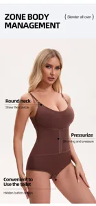 Women camisole shapewear bodysuit slimming waist trainer tummy control underwear breathable