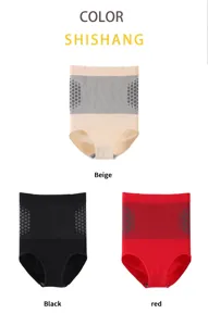 High waist tummy control shaping briefs seamless breathable women postpartum slimming panties