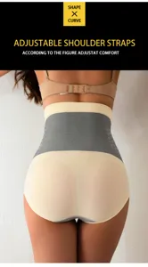 High waist tummy control shaping briefs seamless breathable postpartum body shaper for women