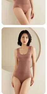 Body modellante donna contenitivo senza cuciture pancia piatta cavallo apribile taglie forti