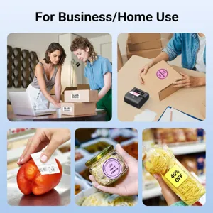 Draagbare thermische labelprinter voor kantoor en thuis, Bluetooth barcode sticker maker.