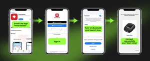 Step-by-step guide to connect M160 label printer via Bluetooth using Print Master app easily.