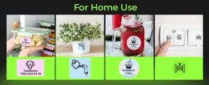 Thermal label printer thermal sticker paper rolls for home kitchen and office organization use.