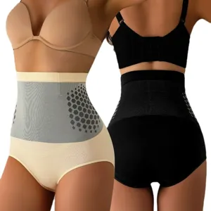 High waist tummy control shapewear seamless breathable briefs body shaper underwear