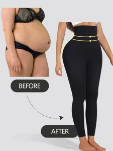 Leggings de sport gainant taille haute pantalon yoga noir amincissant pour femme fitness