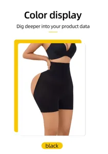Women high waist shapewear black butt lifter control panties slimming body shaper shorts.