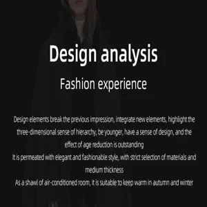 Detaillierte Designanalyse für eleganten Damen Winter-Schal aus Kaschmir-Imitat