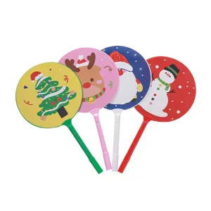 Creative Christmas themed fan pens with cute reindeer and Santa designs for kids