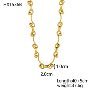 Dettaglio tecnico della collana a catena dorata con dimensioni, peso e lunghezza