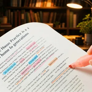 Sanfter farbiger Textmarker mit Keilspitze für Studium und kreatives Journaling