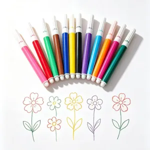 Set profesional de 12 rotuladores vibrantes para dibujo creativo y grafiti infantil