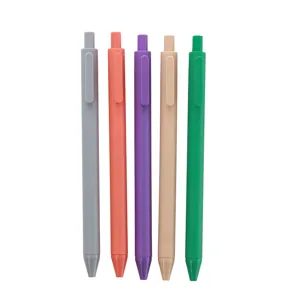 Set of 5 minimalist Morandi color retractable gel pens for office and student stationery