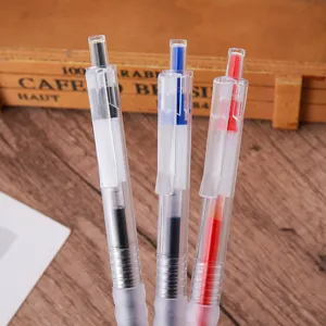 Druckkugelschreiber Gelschreiber Mit ST-Spitze Ergonomischer Softgriff Schnelltrocknende Tinte Für Schüler Büro Schulbedarf