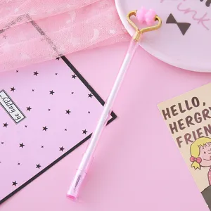 Creative pink massager gel pen for stress relief and cute school stationery supply