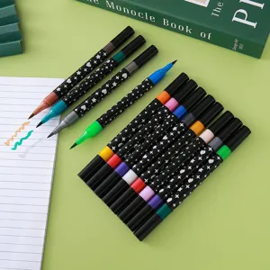 Professionelles zweifarbiges Perlglanz-Glitzermarker-Set zum Zeichnen und kreatives Journaling