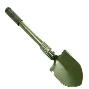 Pala da campeggio pieghevole multifunzionale, attrezzo da giardinaggio tattico portatile all'aperto.