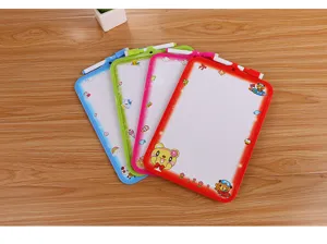 Buntes Cartoon-Mini-Whiteboard-Set mit Markern für Kinder zum Schreiben und Zeichnen üben
